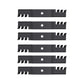 Qty 6: Toothed Mulching Mower Blade
 Fits AYP Replaces 187254