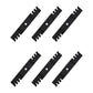 6 PK. 5 Point Star Mulching Blades 18-1/2" fits 54" Fits Husqvarna Mower 53218