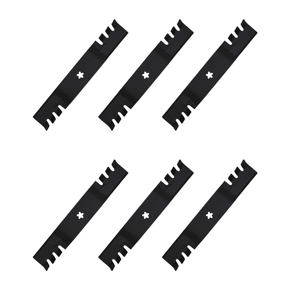 Qty 6: Toothed Mulching Mower Blade
 Fits Poulan Replaces LAB50-0112_x6