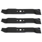 3 New Aftermarket Mower Outer Mulch Blades for 46" Decks 742-0611 742-0644