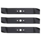 Set of 3 Blades fits MTD fits Yard Machine 46" Mower Decks 942-0611 742-0611