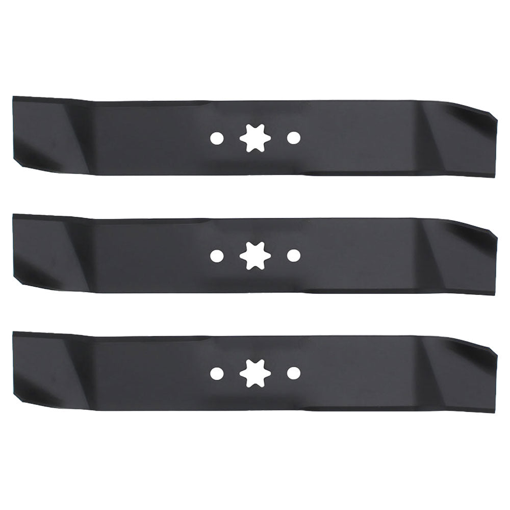 3 New Aftermarket Mower Outer Mulch Blades for 46" Decks 742-0611 742-0644
