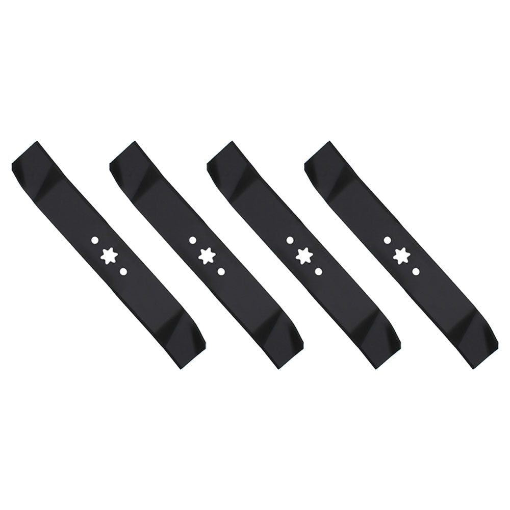 Qty 4: Mulching Mower Blade Fits Cub Cadet Replaces 742-04125