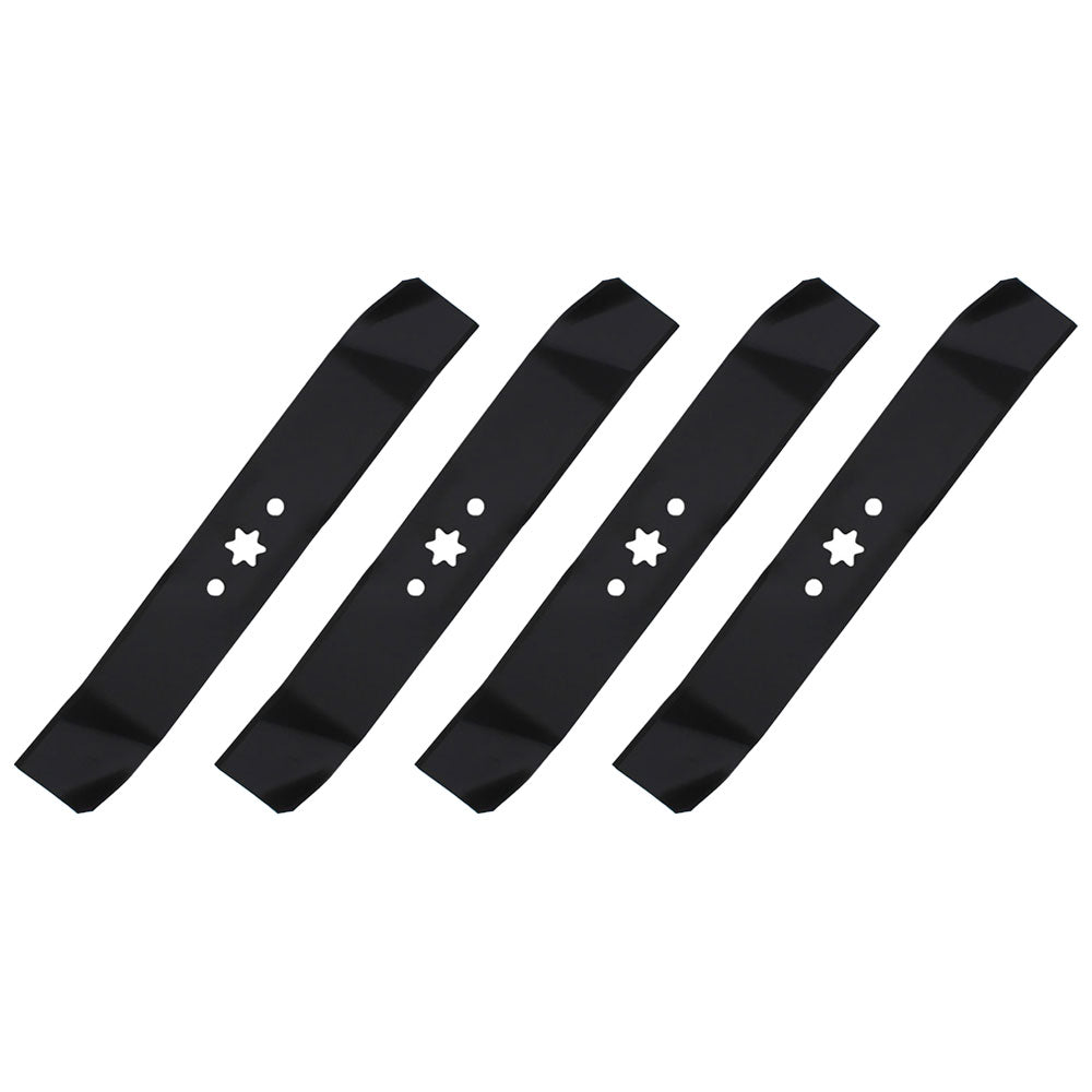 Qty 4: Mulching Mower Blade Fits Cub Cadet Replaces 742-04125