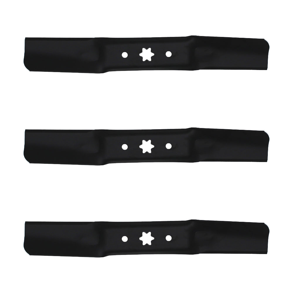 Three Mower Blades For 50" Fits Cub Cadet LX50 RZT-L50 Lawn Tractor and RZT Mowe