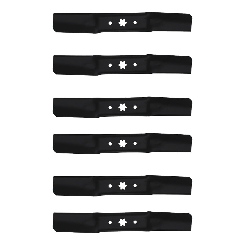 Six (6) Fits Cub Cadet XT1 Mower Blades - XT1 Models GT50 LT50 LX50 - 50''