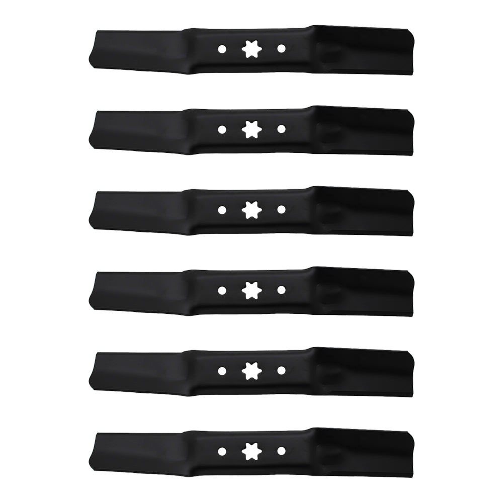 Six (6) Fits Cub Cadet XT1 Mower Blades - XT1 Models GT50 LT50 LX50 - 50''