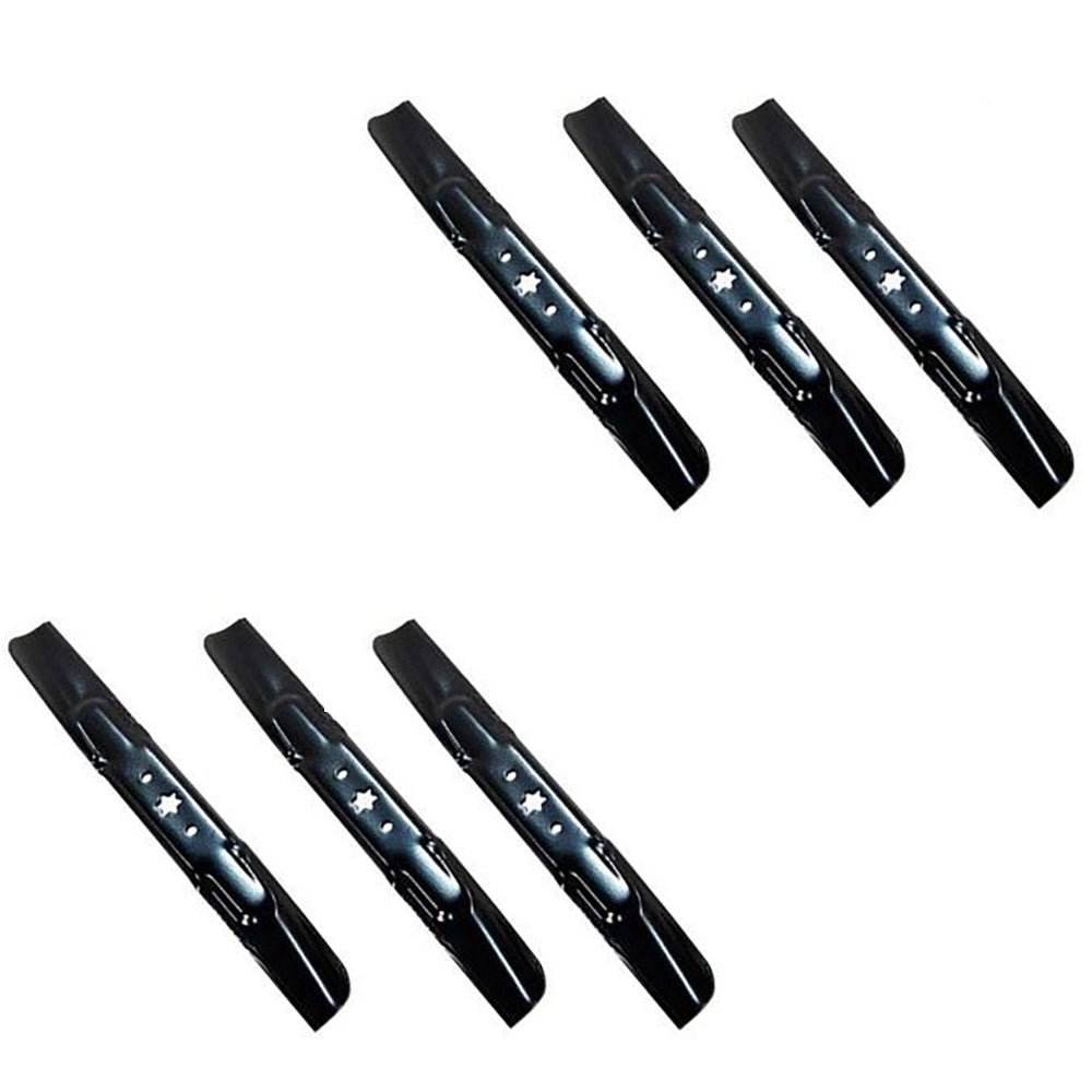 Set of (6) 54" Lawn Mower Blades Fits Cub Cadet RZT 742-05056A 942-05056A