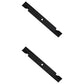 Qty 2: Notched High-Lift Mower Blade
 Fits Dixie Chopper Replaces 30227-60