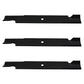 Qty 3: Notched High-Lift Mower Blade
 Fits Exmark Replaces 1-633483