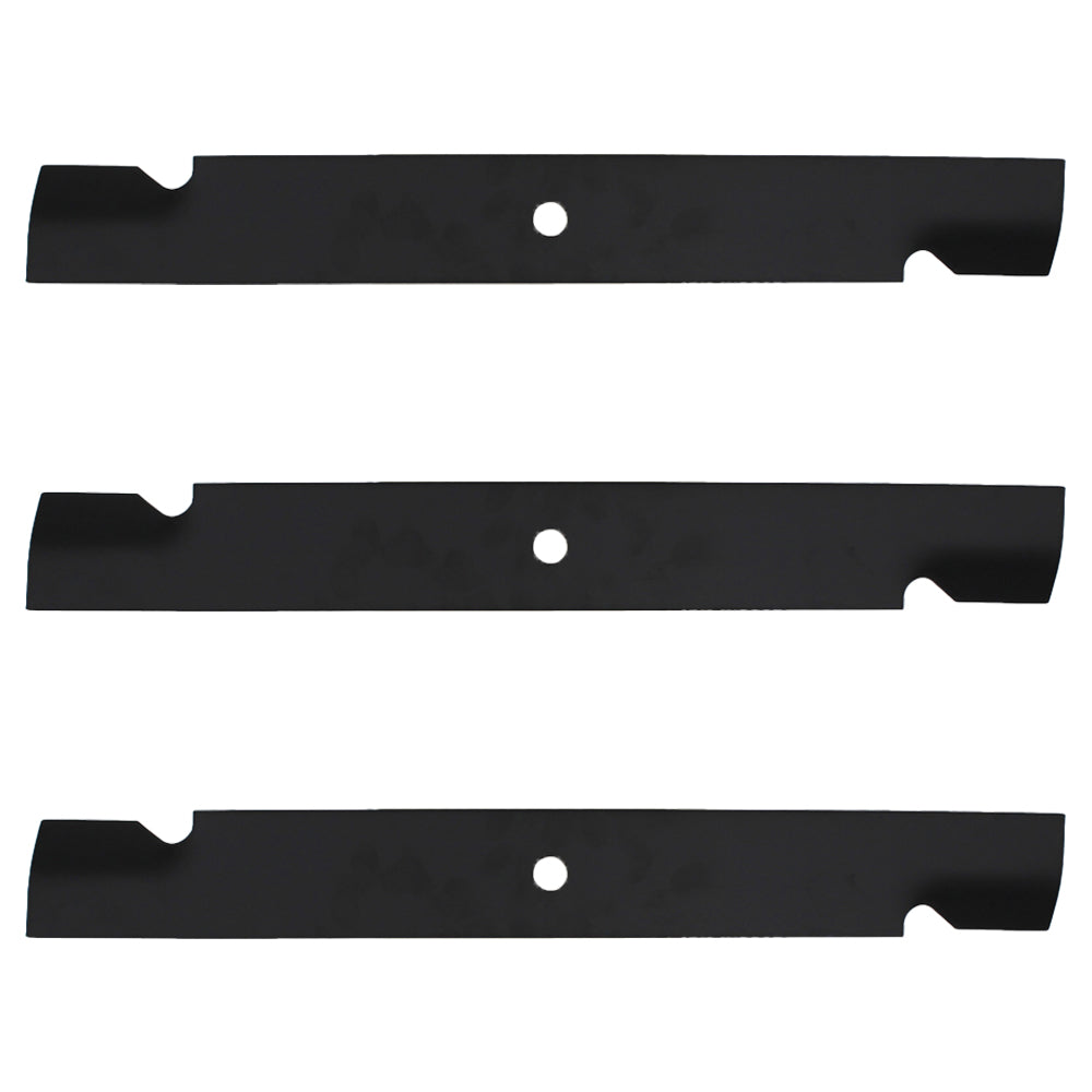 Qty 3: Notched High-Lift Mower Blade
 Fits Bunton Replaces PL7441