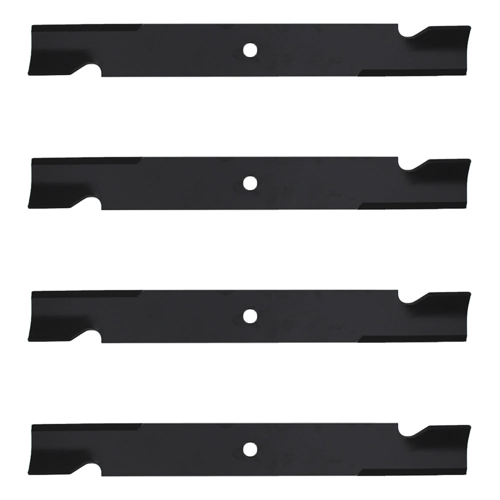 Qty 4: Notched High-Lift Mower Blade Fits Gravely Replaces 025124