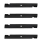 Qty 4: Notched High-Lift Mower Blade Fits Exmark Replaces 1-633483