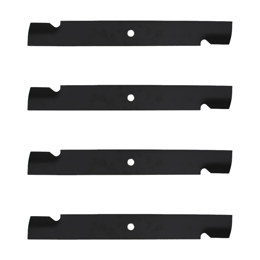 Qty 4: Notched High-Lift Mower Blade Fits Hustler Replaces 794685