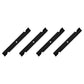 4 Pack Notched High Lift Mower Blades Fits Hustler Raptor 5/8" Center Hole