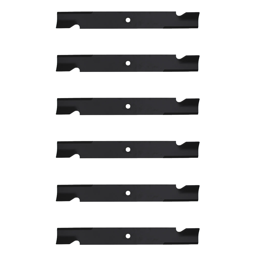 Qty 6: Notched High-Lift Mower Blade
 Fits Dixie Chopper Replaces 30227-60
