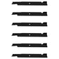 Qty 6: Notched High-Lift Mower Blade
 Fits Bunton Replaces PL7441