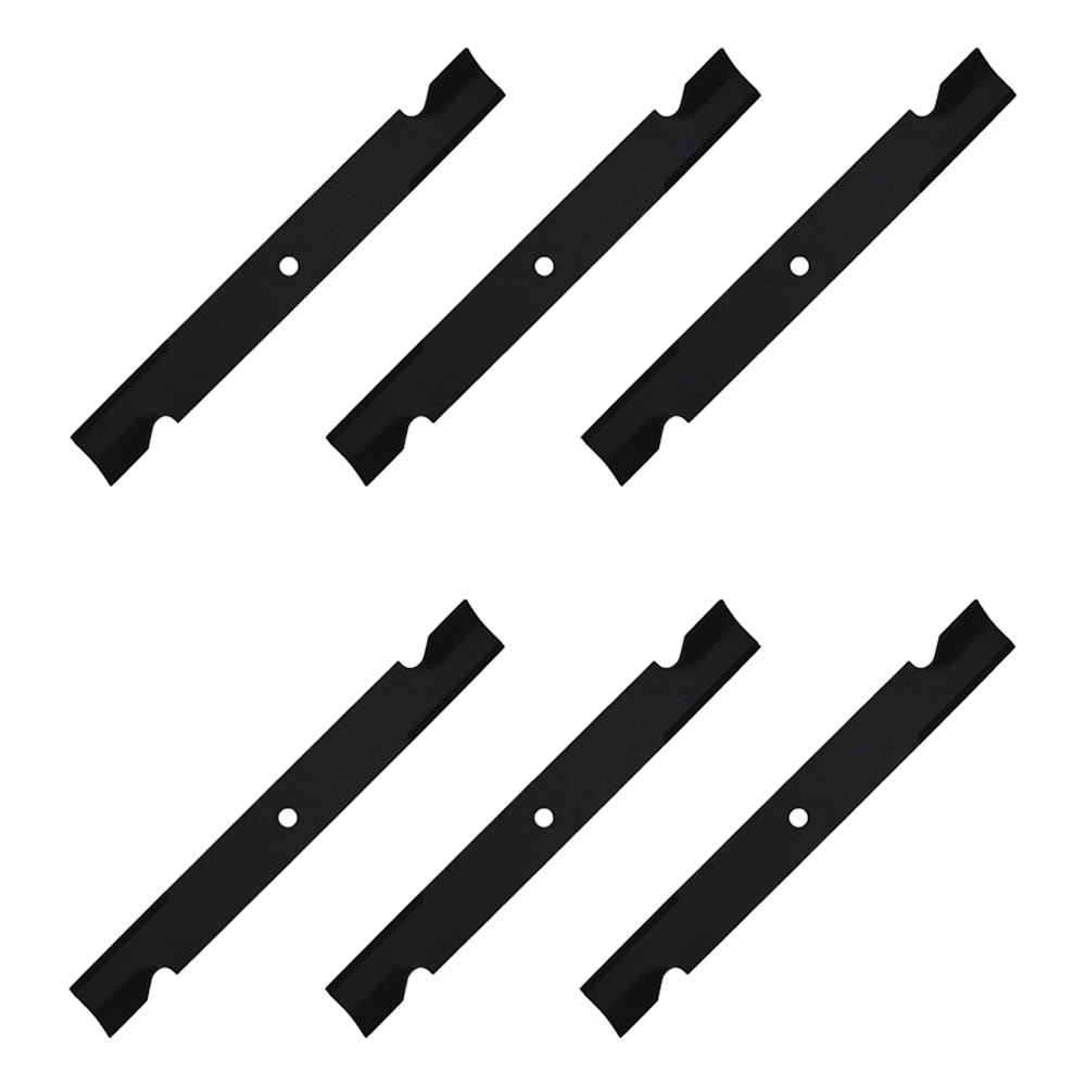 6pk Hustler Zero Turn Mower Blades - 60"- Super Z X-One - Side Discharge