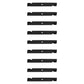 Qty 9: Notched High-Lift Mower Blade
 Fits Exmark Replaces 1-633483