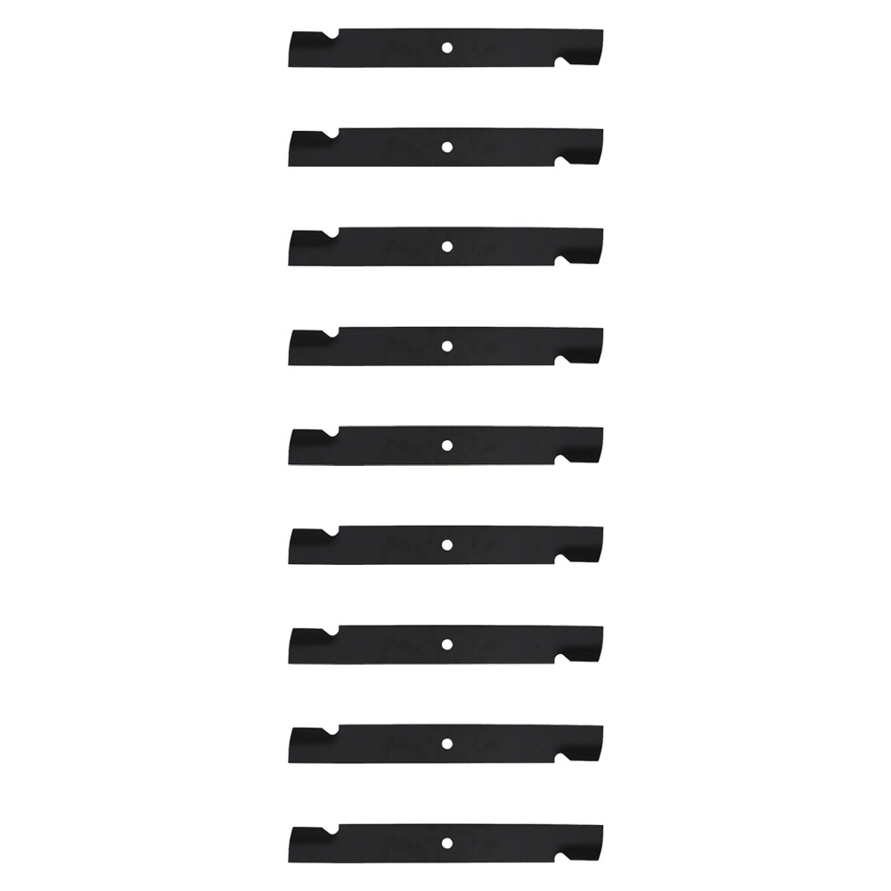 Qty 9: Notched High-Lift Mower Blade
 Fits Exmark Replaces 1-633483