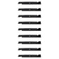 Qty 9: Notched High-Lift Mower Blade
 Fits Hustler Replaces 794685