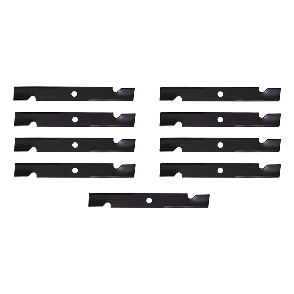 Qty 9: High Lift Notched Mower Blade Fits Exmark Replaces 103-6383