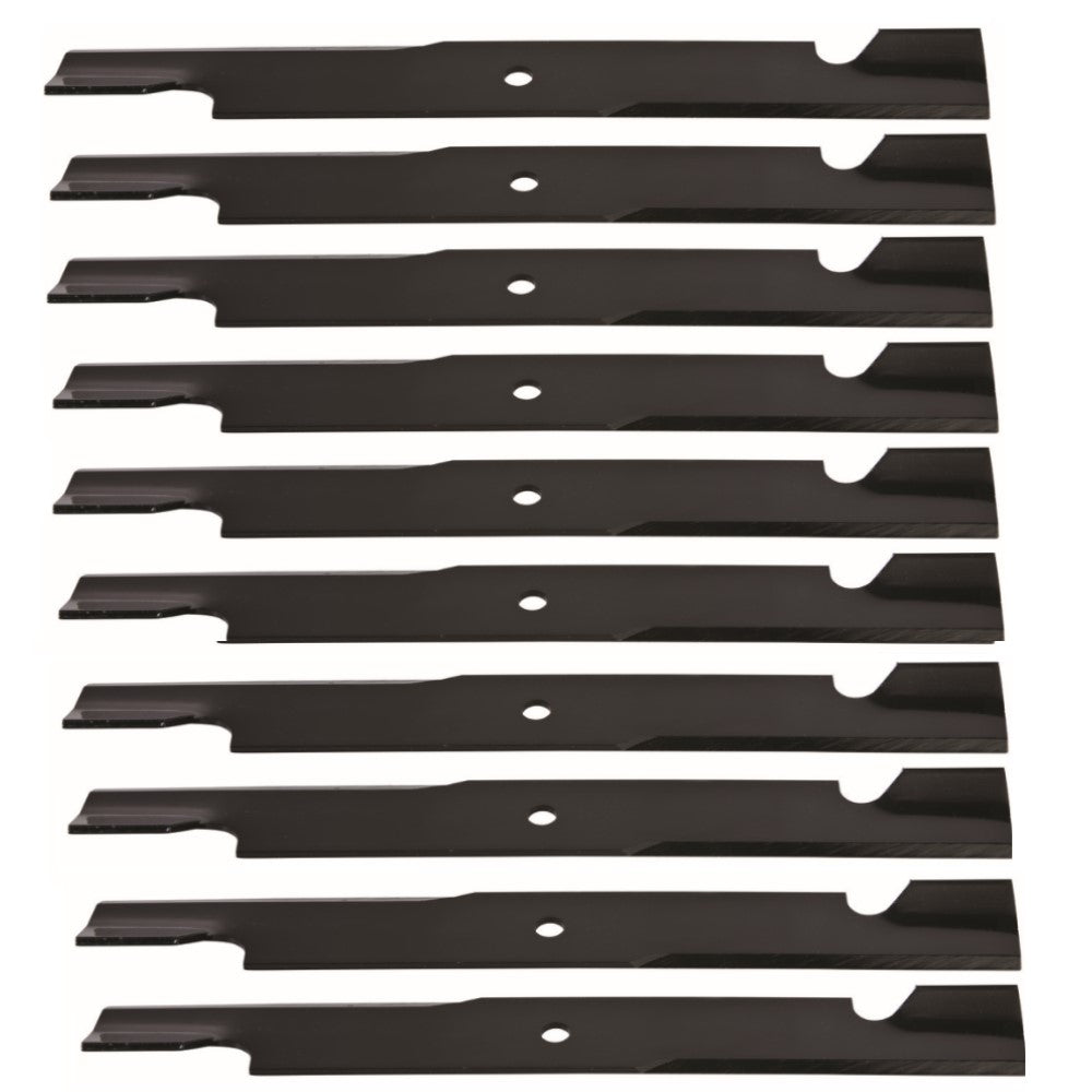 Qty 10: Notched High Lift Mower Blade  Fits Snapper Replaces 1-7081