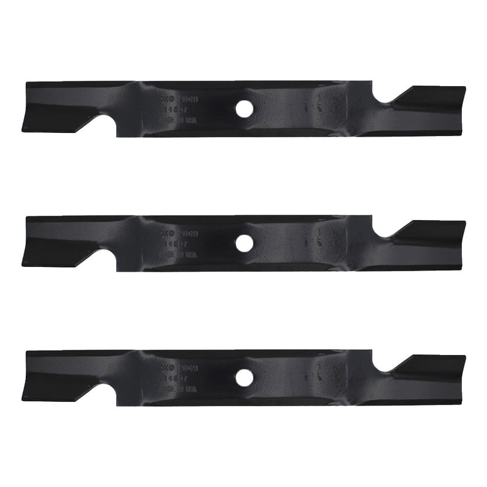 (3) 117-1156-03 Lawnmower Blades 5/8" CH Fits Toro Titan Z 50" 74820 74840