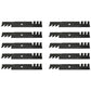 Qty 10: Toothed Mulching Blade Fits Bunton Replaces LAB50-0132_x10