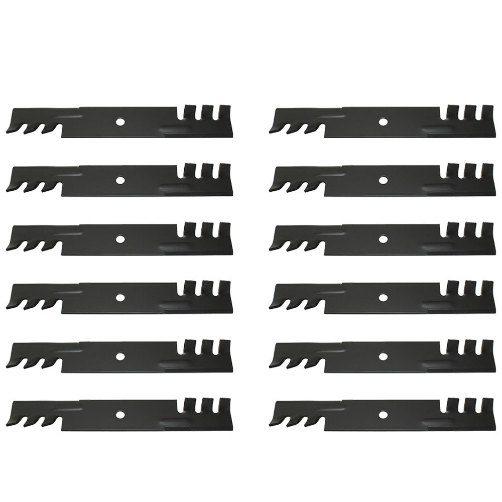 Qty 12: Toothed Mulching Blade Fits Toro Replaces 107-3192