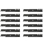 Qty 12: Toothed Mulching Blade Fits Great Dane Replaces D18086