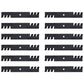 Qty 12: Toothed Mulching Blade Fits Bunton Replaces LAB50-0132_x12