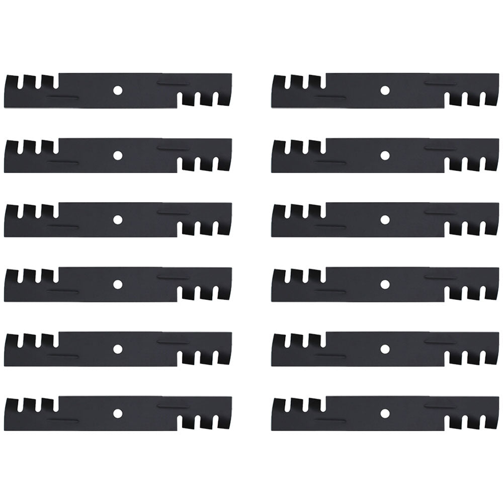 Qty 12: Toothed Mulching Blade Fits Scag Replaces 48110