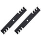 Qty 2: Toothed Mulching Blade Fits John Deere Replaces AM104489