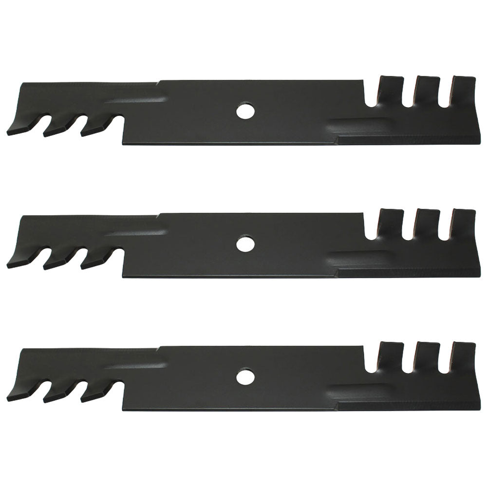 Qty 3: Toothed Mulching Blade Fits John Deere Replaces AM104489