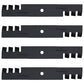 Qty 4: Toothed Mulching Blade Fits John Deere Replaces AM104489