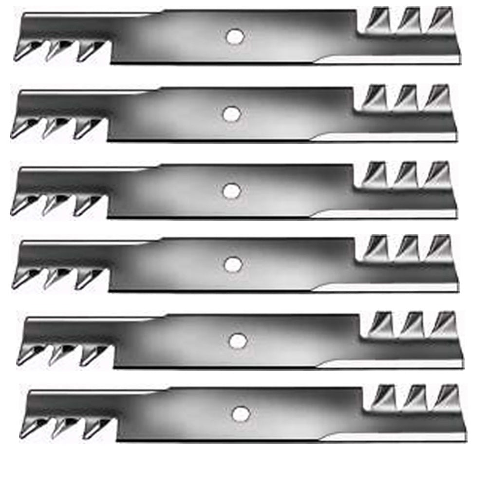 Qty 6: Toothed Mulching Blade Fits Snapper Replaces 1-7043