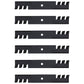 Qty 6: Toothed Mulching Blade Fits Snapper Replaces 1-7043