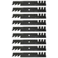Qty 9: Toothed Mulching Blade Fits Toro Replaces 107-3192