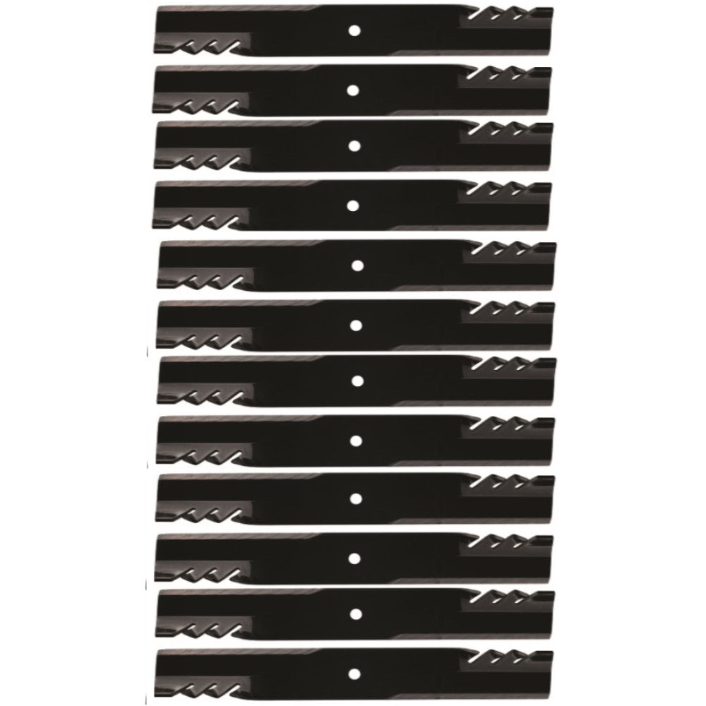 Qty 12:  Toothed Mower Blade Fits Great Dane Replaces D18036