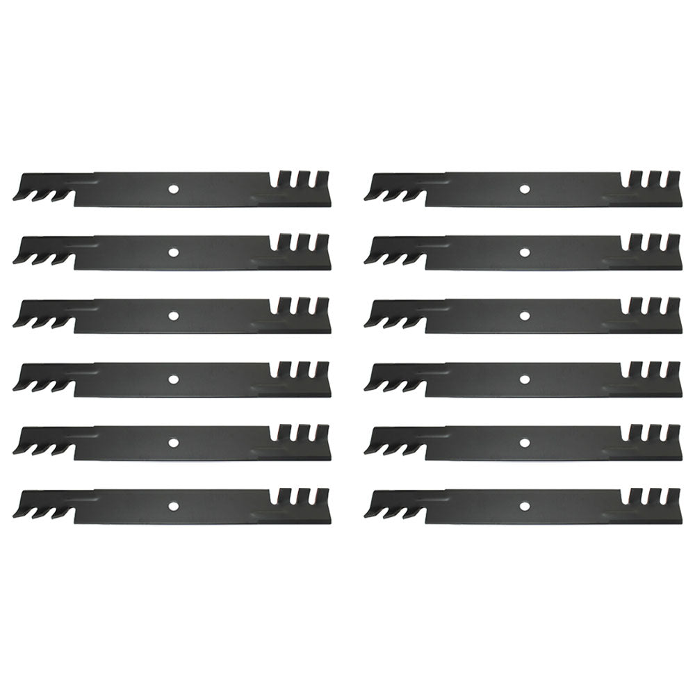 Qty. 12: Toothed Mower Blades Fits AYP Replaces 531307235
