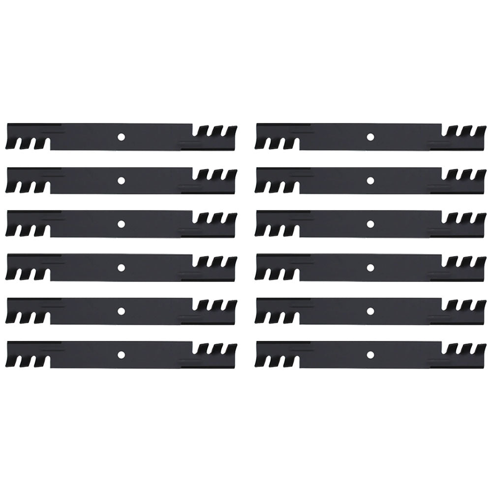 Qty. 12: Toothed Mower Blades Fits AYP Replaces 531307235