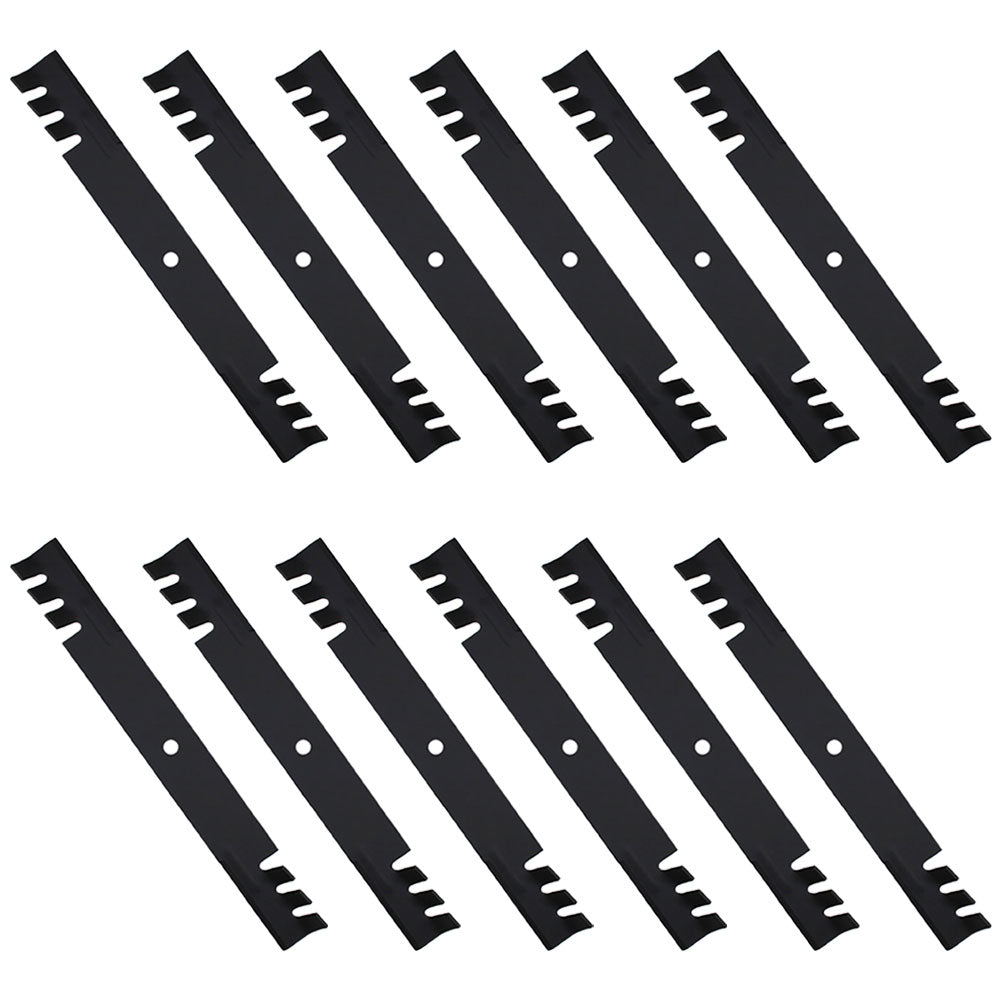 Qty. 12: Toothed Mower Blades Fits AYP Replaces 531307235