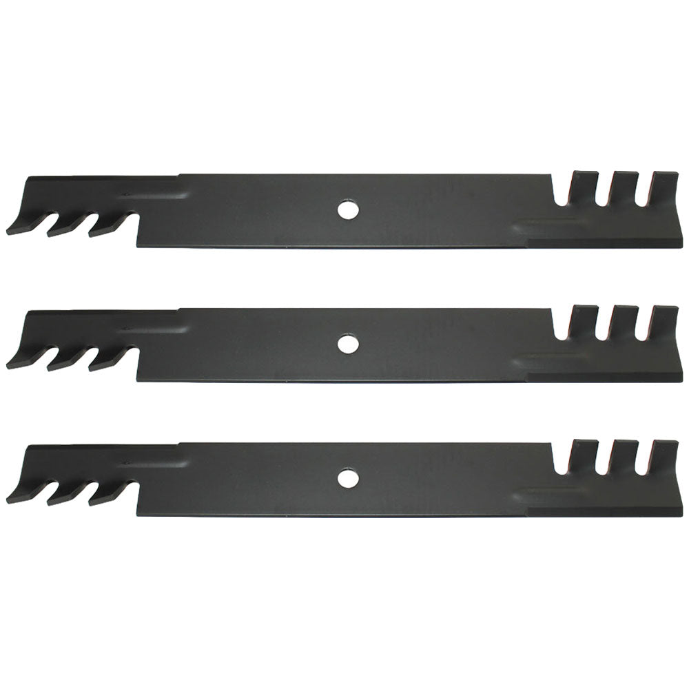 Set of 3 Toothed Mower Blades Fits Snapper Pro 61 Deck 21" 7075770