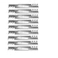 Qty 9: Toothed Mower Blade Fits Bunton Replaces 79-117