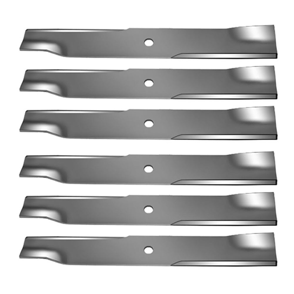 6 REPLACEMENT HUSTLER MOWER BLADES 54" CUT XR-7 Z & SUPER Z 797696 601124