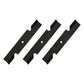 Qty 3: High Lift Mower Blade Fits Lesco Replaces 050125
