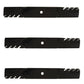 New 3 Pack Mulching Mower Blades Fits Exmark Lazer Z Turf Ranger 60" 613112