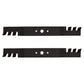 Qty 2: Toothed Commercial Mulching Blade Fits Bolens Replaces 742-0616
