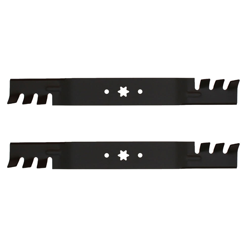 (2) 742-0616 Toothed Mulching Blades Fits Cub Cadet, Fits MTD, Fits Troy-Bilt
